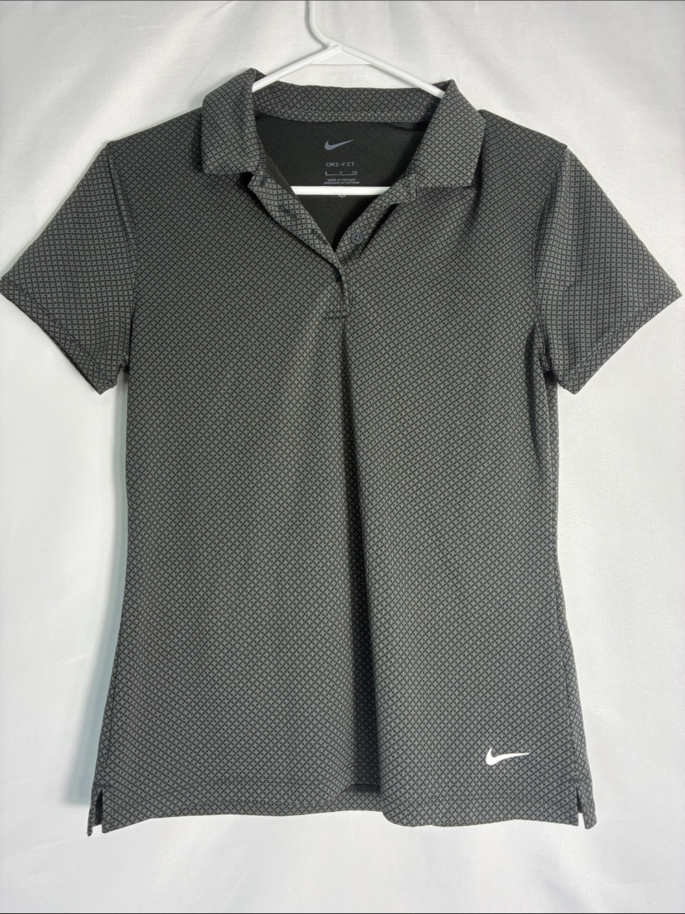 Nike Women’s Dr-Fit Victory Texture Print Golf Polo Shirt size Small